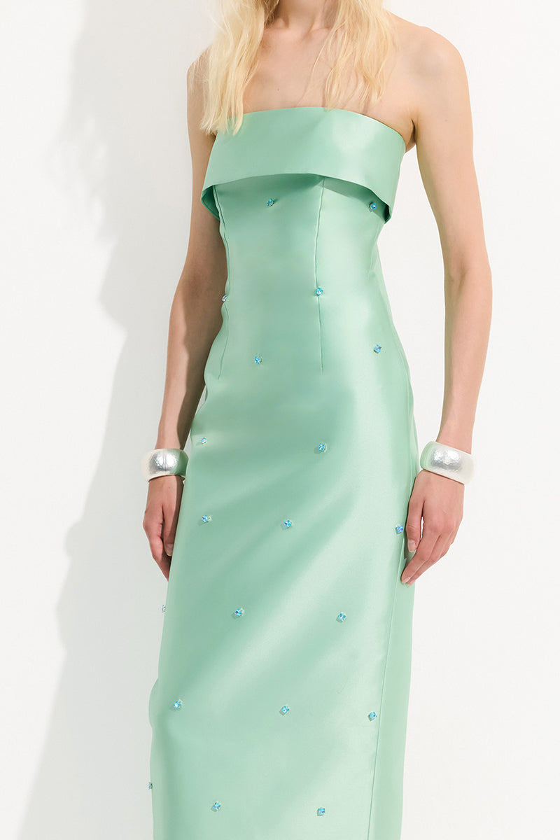 ISOLDE MAXI DRESS IN MINT | CULT MIA | URBAN MUSE ISOLDE MAXI DRESS IN MINT | CULT MIA | URBAN MUSE