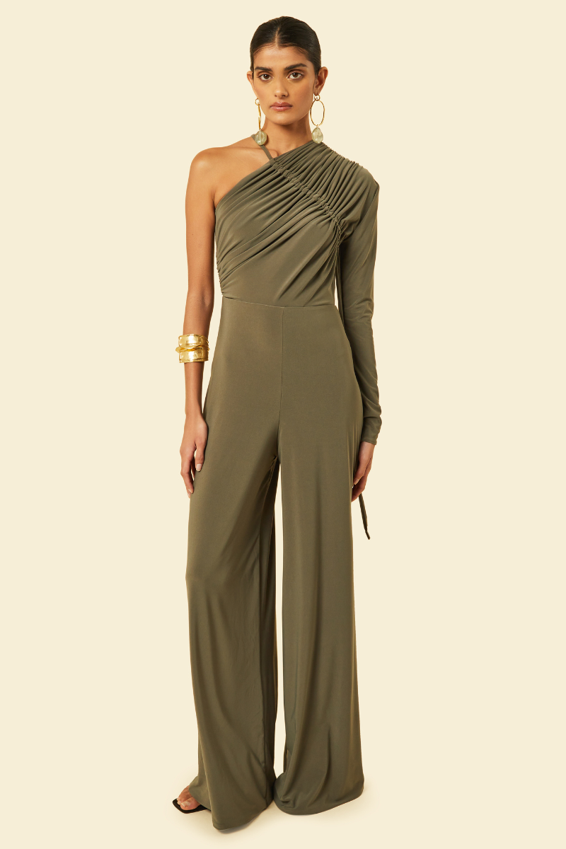 IVY JUMPSUIT IN GREEN - CULT MIA