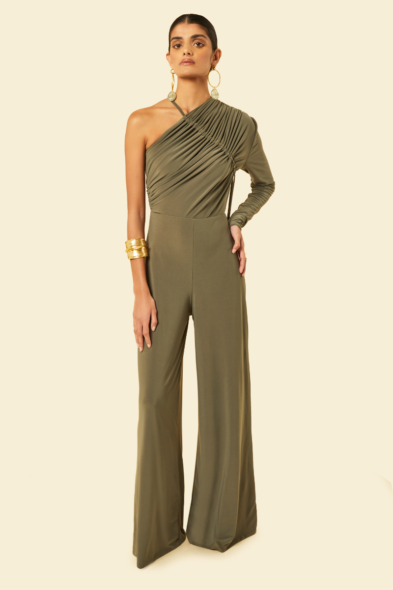 IVY JUMPSUIT IN GREEN - CULT MIA