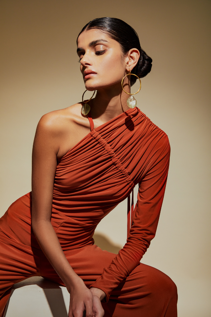IVY JUMPSUIT IN ORANGE - CULT MIA