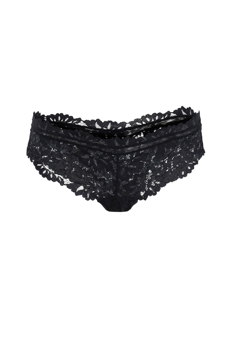 Black Ellipse Vintage Cheeky Panty from Ellipse Lingerie, featuring classic underwear style and comfortable fit.