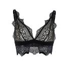 Black Ellipse Boreal wireless bralette from Ellipse Lingerie, soft fabric with delicate lace details and comfortable fit.