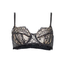 Black strapless bra from Ellipse Lingerie with smooth cups and minimal design, ideal for a sleek, sexy look.