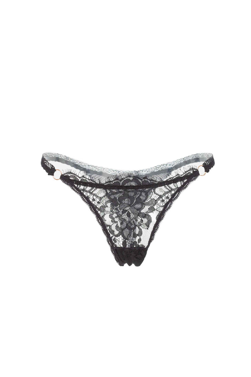 ELLIPSE SEXY STRING THONG IN BLACK