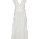 White Ellipse Lingerie Origami Kimono robe with delicate fabric and elegant design, styled as a comfortable and stylish loungewear piece.