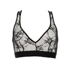 Black Ellipse New Classics bralette from Ellipse Lingerie, showcasing soft fabric and delicate design on a seamless background.