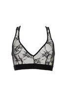Black Ellipse New Classics bralette from Ellipse Lingerie, showcasing soft fabric and delicate design on a seamless background.