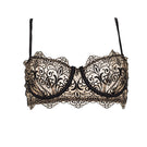 Black Ellipse Whispers underwire bra with smooth cups and adjustable straps, designed for comfort and support.