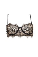 Black Ellipse Whispers underwire bra with smooth cups and adjustable straps, designed for comfort and support.