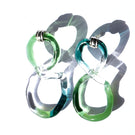 INTERCONEXION M EARRINGS IN GREENS