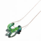 INTERCONEXION PENDANT IN GREEN
