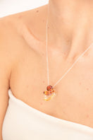 INTERCONEXION PENDANT IN AMBER