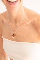 INTERCONEXION PENDANT IN AMBER
