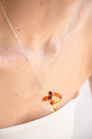 INTERCONEXION PENDANT IN AMBER