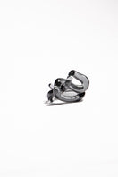 Set of SALVÁREA interconnection rings in smoky gray, featuring sleek, interconnected ring designs for versatile jewelry styling.