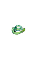 Set of green SALVÁREA interconnection rings showing multiple interconnected rings with a sleek, modern design.