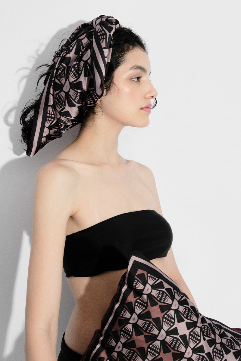 INTI BRONZE SCARF IN MAUVE