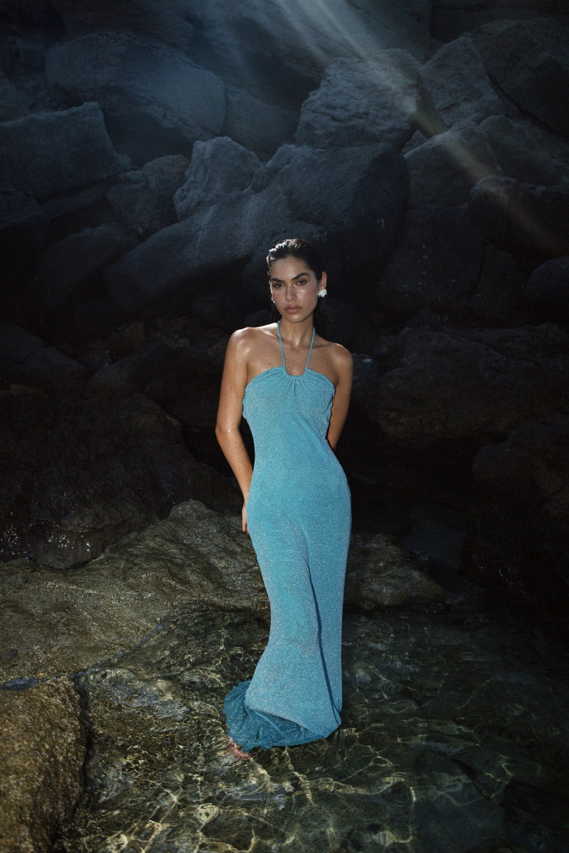 IRIS DRESS IN TURQUOISE - CULT MIA