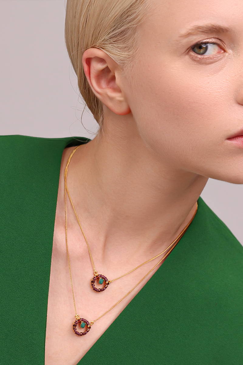 IRIS RAW AMETHYST NECKLACE - CULT MIA
