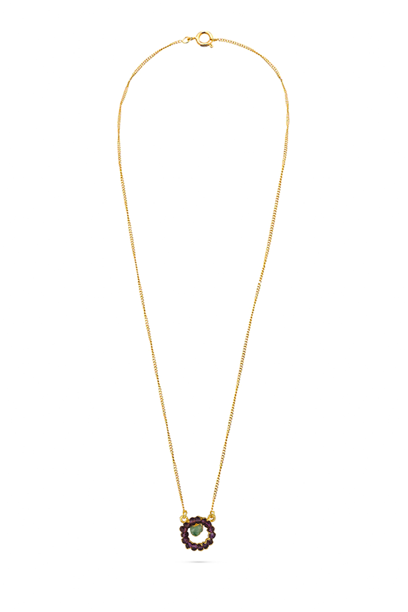 IRIS RAW AMETHYST NECKLACE - CULT MIA