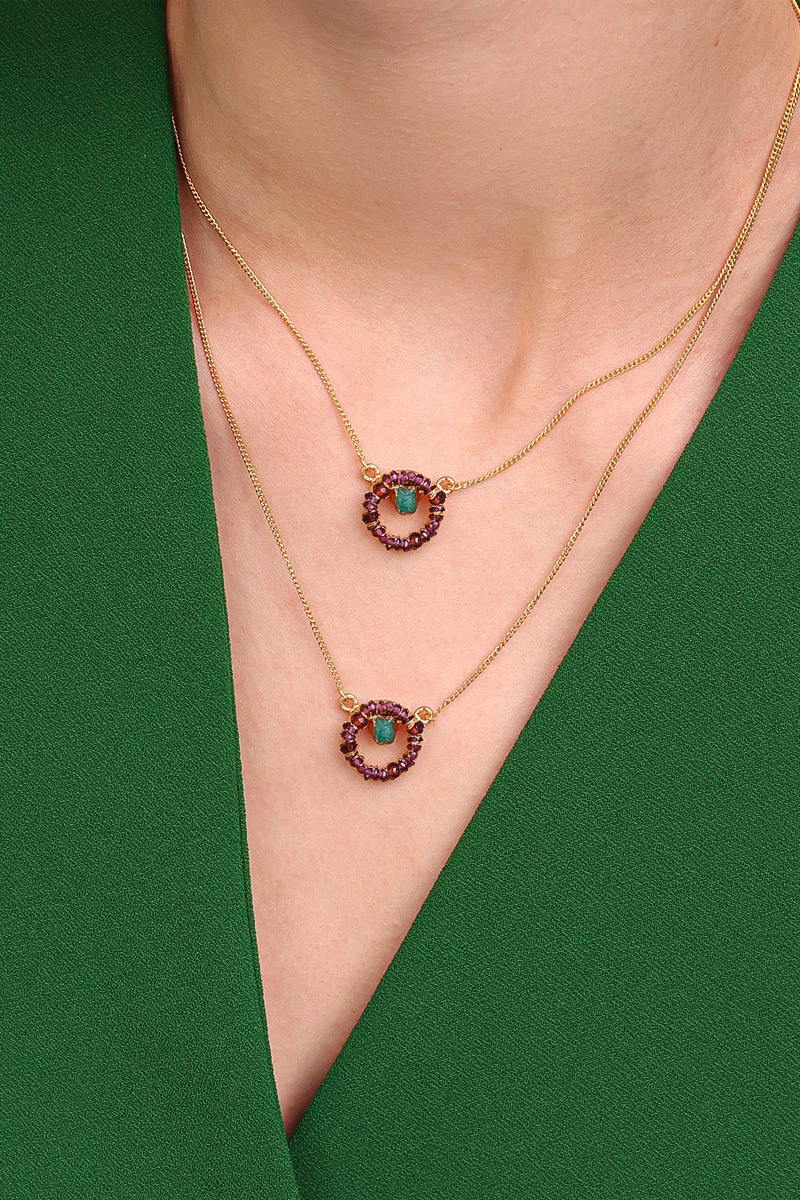 IRIS RAW AMETHYST NECKLACE - CULT MIA
