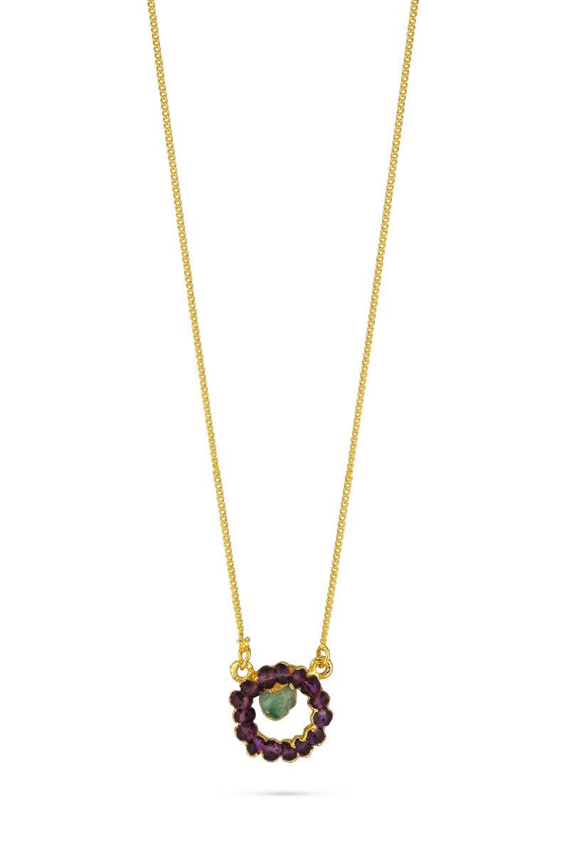IRIS RAW AMETHYST NECKLACE - CULT MIA