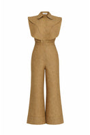 Ana + Maria Isabela jumpsuit in Apple Cinnamon color, featuring a stylish, comfortable one-piece design with a relaxed fit.