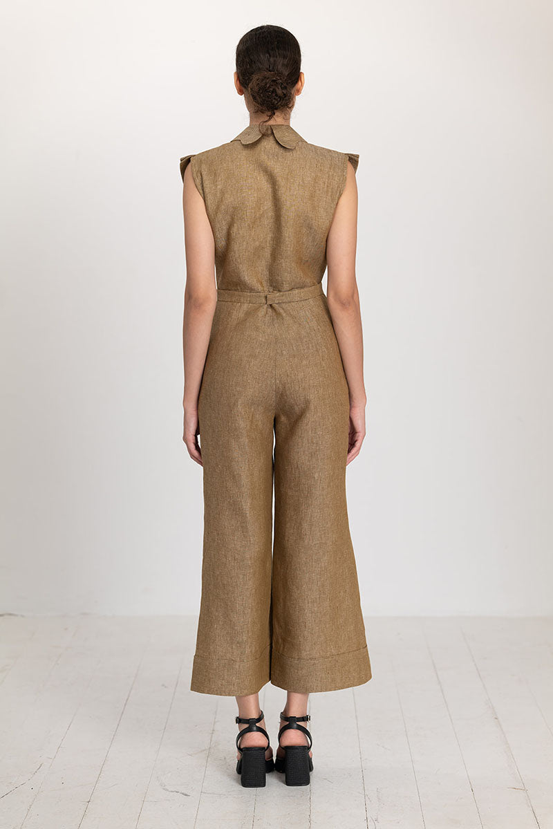 Ana + Maria Isabela jumpsuit in Apple Cinnamon, featuring a stylish, comfortable one-piece design with a vibrant color.