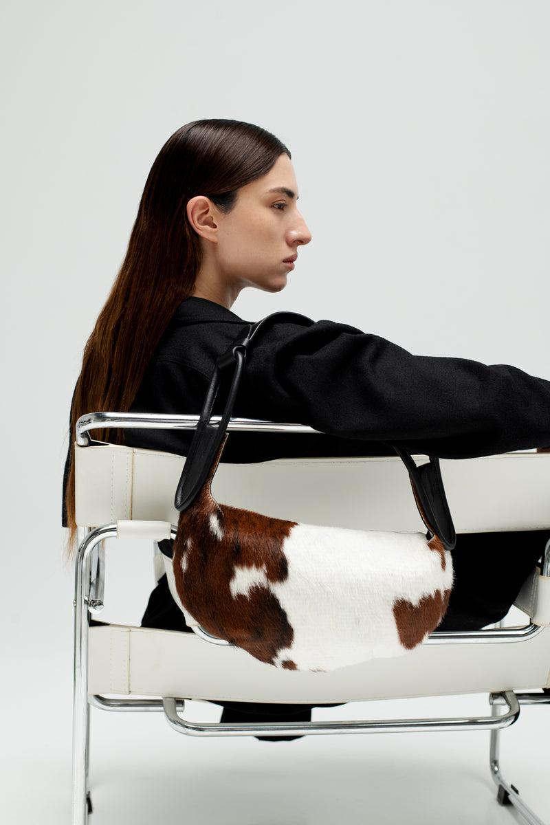 AMALFI SHOULDER BAG IN COWHIDE - CULT MIA