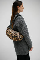 ISIDORA MALVA Amalfi shoulder bag in animal print with a sleek design and adjustable strap, perfect for stylish everyday use.