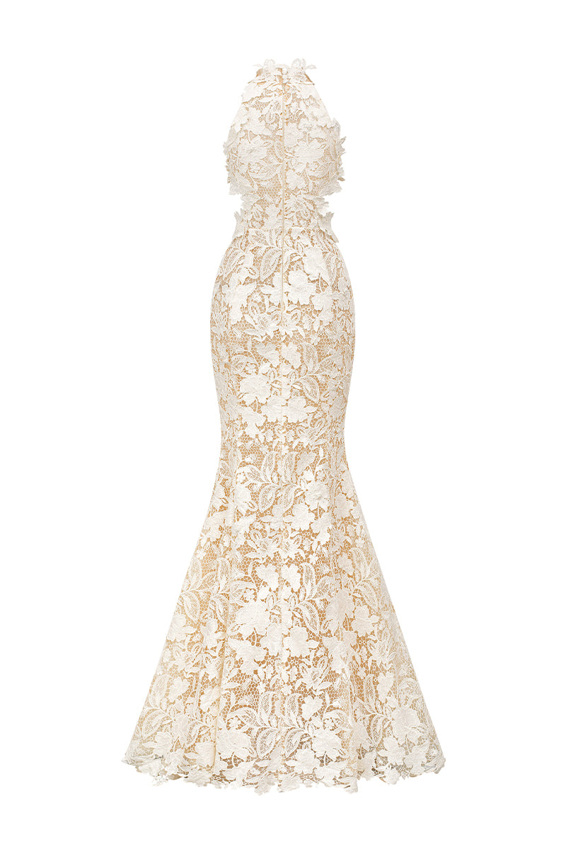 FLORAL GARDEN LACE MAXI DRESS - CULT MIA