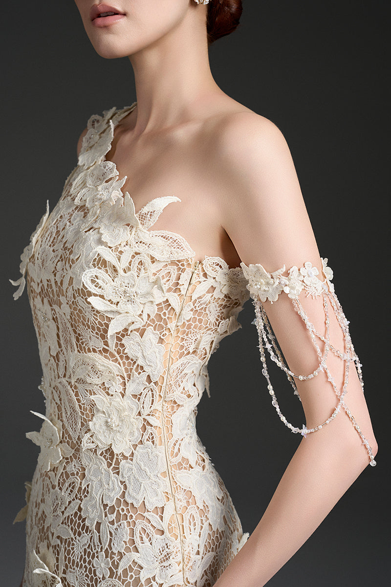 FLORAL GARDEN LACE MINI DRESS - CULT MIA
