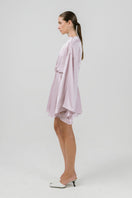 Lavender Nina dress by Izakova, a stylish mini dress featuring a flowy design and elegant details, perfect for summer wear.
