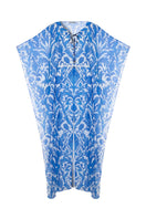Nana Gotti Izara kaftan maxi dress with flowing fabric and intricate patterns, perfect for elegant summer wear.