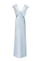 Manito Crete Silk Midi Dress in blue, flowing maxi dress with elegant silk fabric and a stylish, relaxed fit.