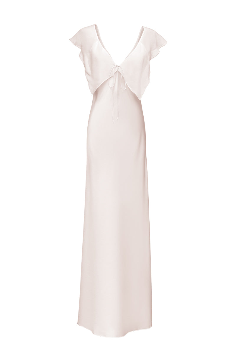 CRETE SILK MIDI DRESS IN PINK - CULT MIA