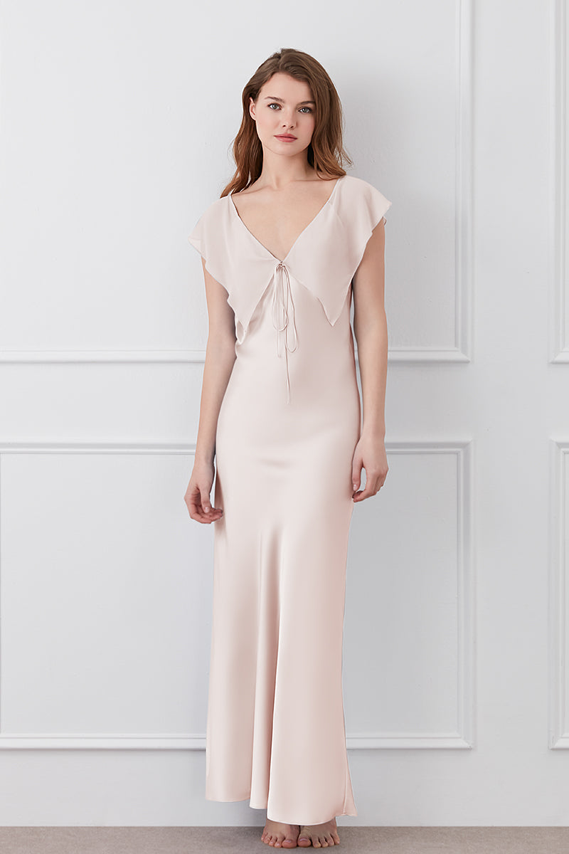 CRETE SILK MIDI DRESS IN PINK - CULT MIA