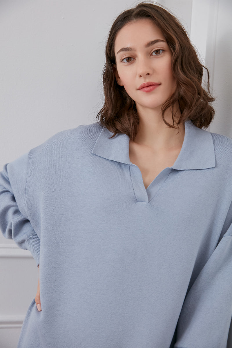 WUNDER SILK CASHMERE TRACKS SET IN PURPLE - CULT MIA