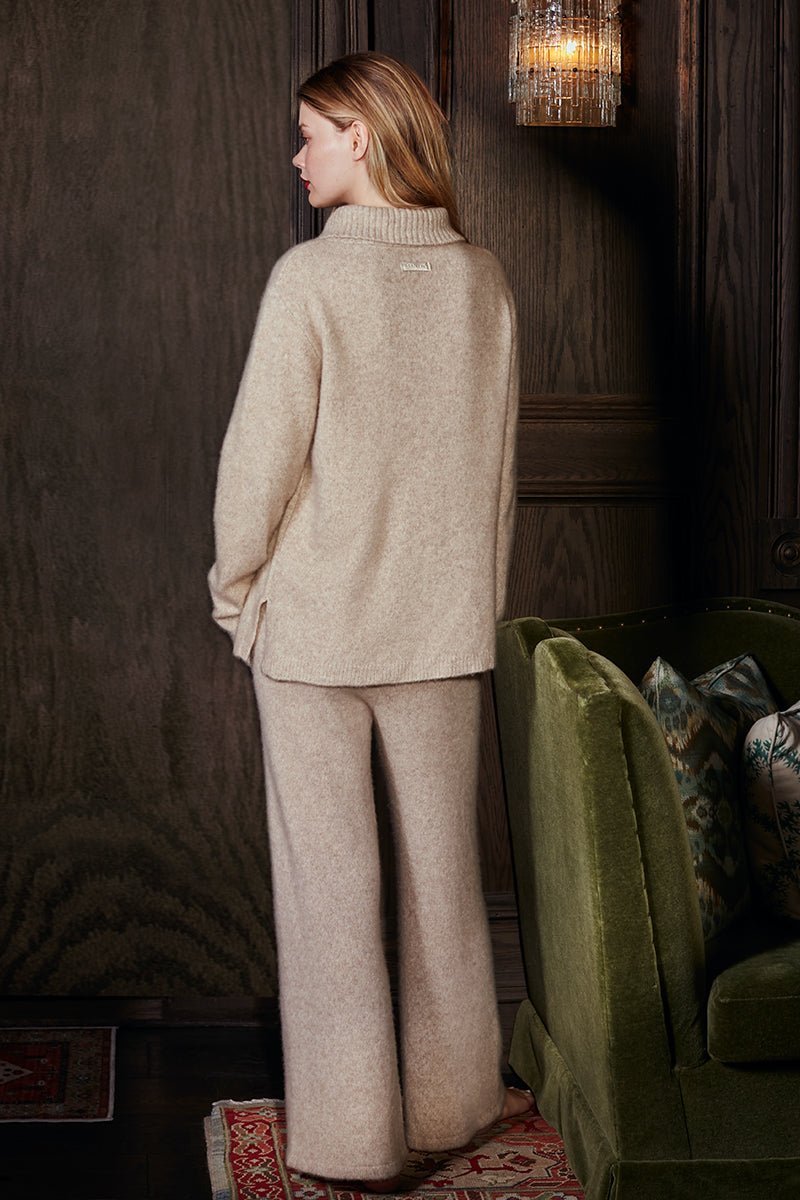 HEATHER SILK CASHMERE PANTS IN DUSK - CULT MIA