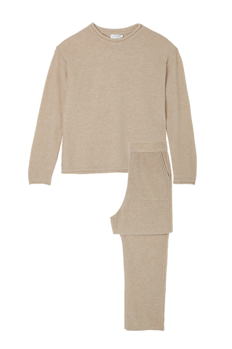 TEDDY COTTON WOOL LOUNGE SET IN DUSK - CULT MIA