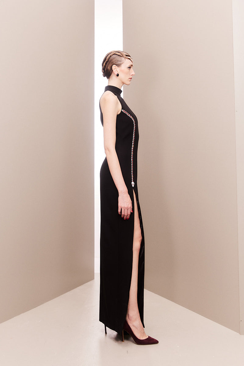 SERPENTE CHARM ONE-SHOULDERED DRESS - CULT MIA