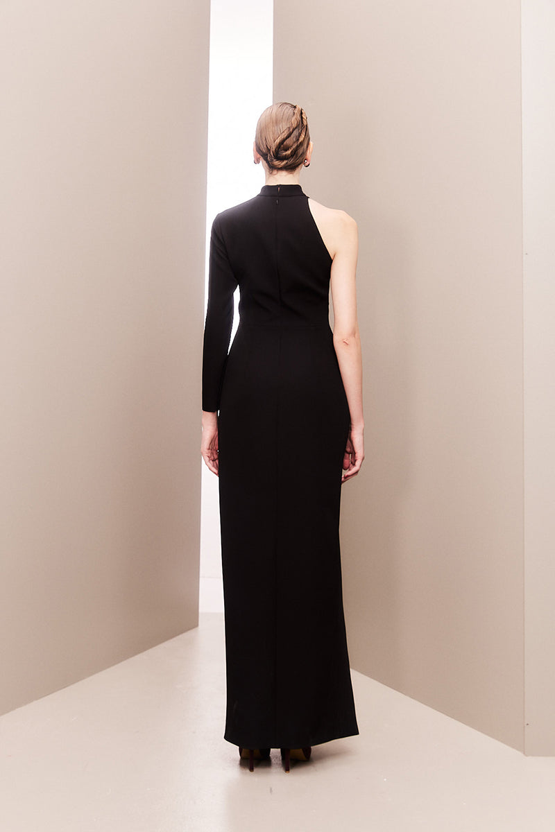 SERPENTE CHARM ONE-SHOULDERED DRESS - CULT MIA