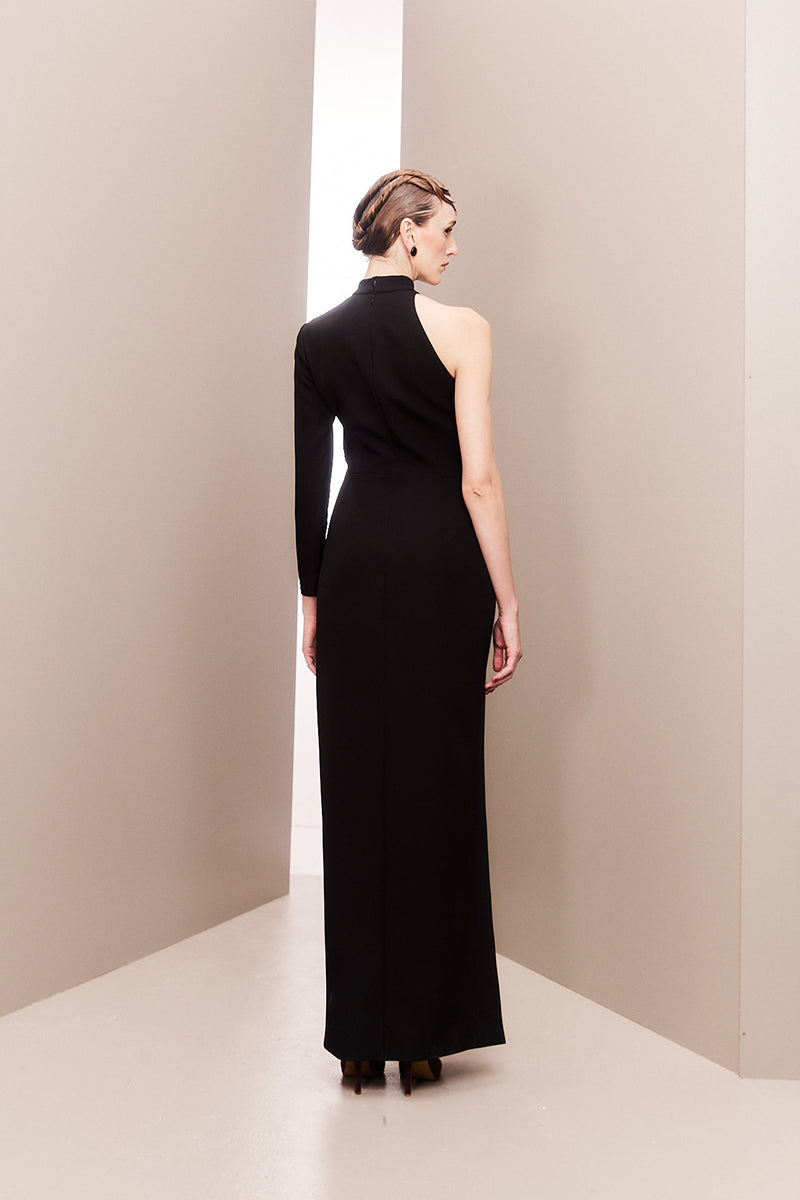 SERPENTE CHARM ONE-SHOULDERED DRESS - CULT MIA