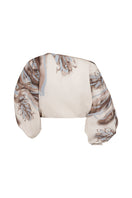 Tinta Latina Jacinta blouse in ivory print, lightweight top with floral pattern, stylish and comfortable for casual wear.