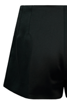 Black Lorena Saravia Josefa Shorts with back pocket detail, casual fit, high-rise design, perfect for summer wear.