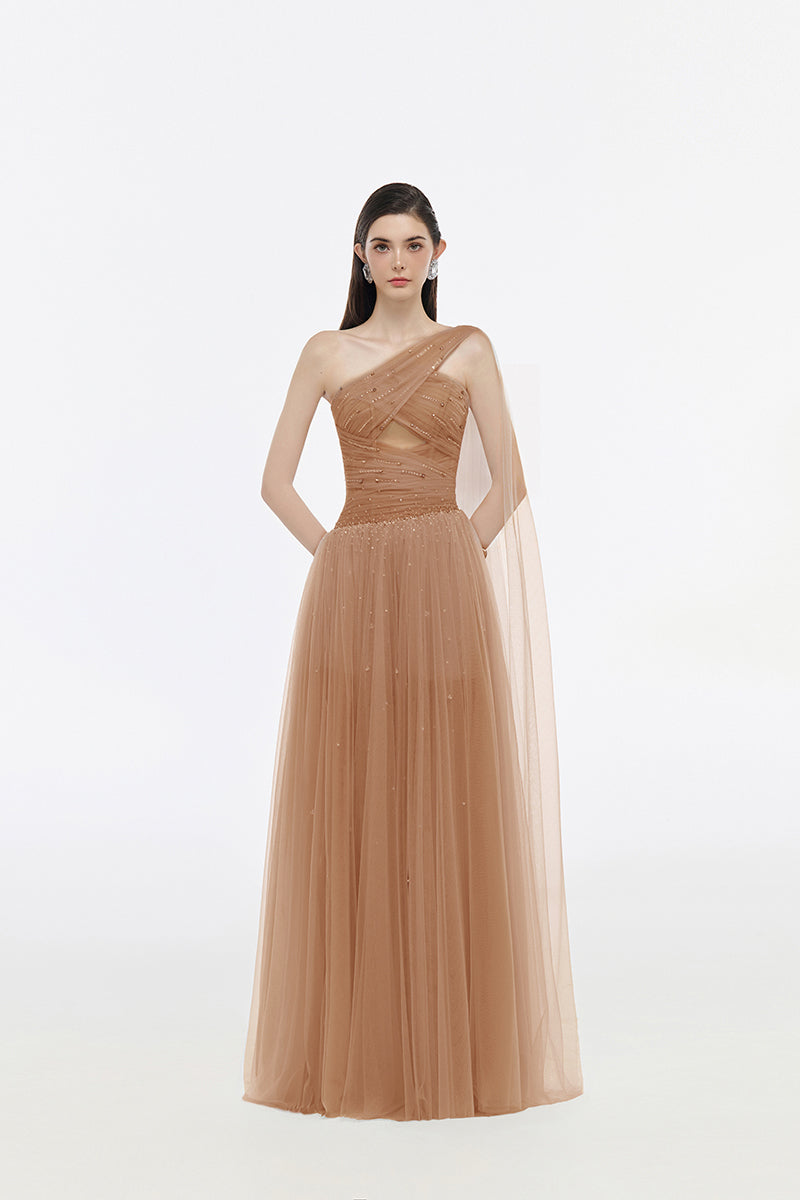 CLARA DRESS IN MOCHA