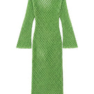 Jessica K green June dress cover-up featuring lightweight fabric and relaxed fit, perfect for beach or poolside wear.