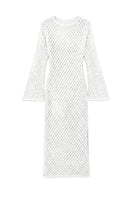 White June dress cover-up by Jessica K, lightweight and stylish with a flowy fabric, perfect for beach or poolside wear.