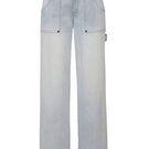 Blue Jade jeans by TT Studios displayed on a model, featuring classic denim style and fitted cut.