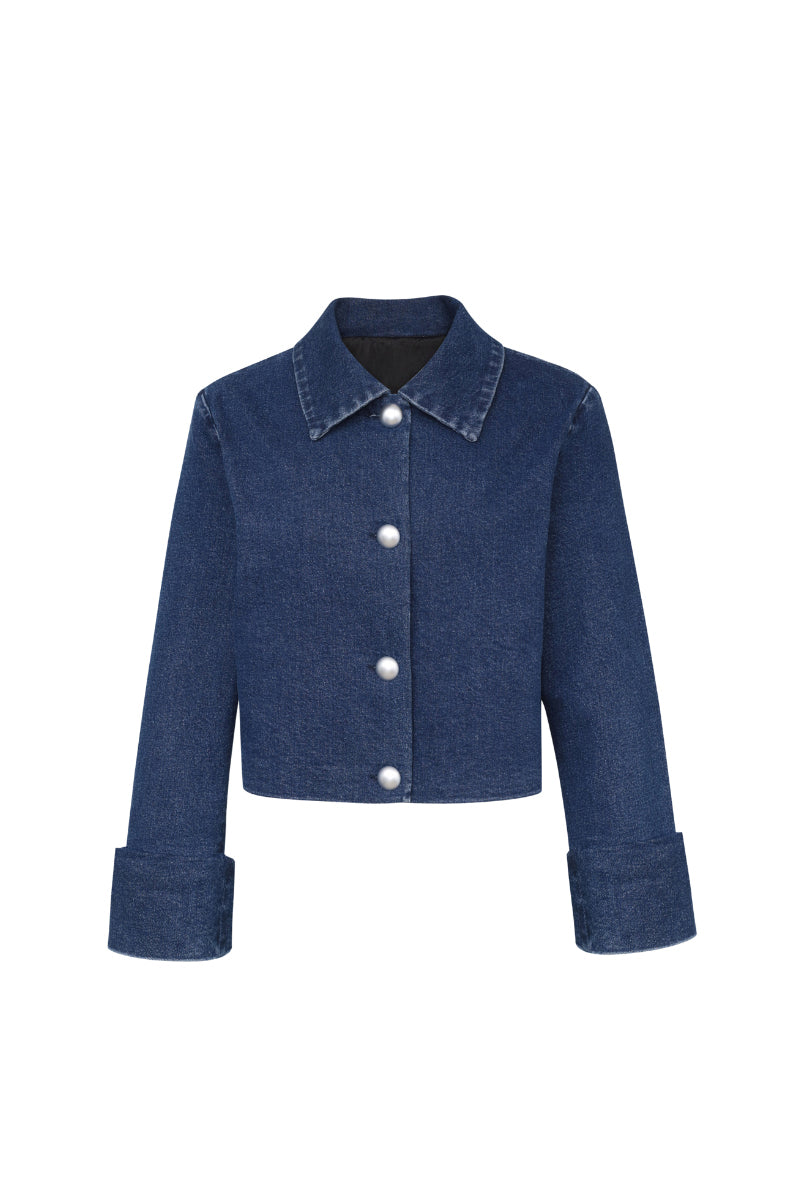 TT Studios Jane jacket displayed on a hanger, featuring a stylish and versatile design perfect for casual wear.